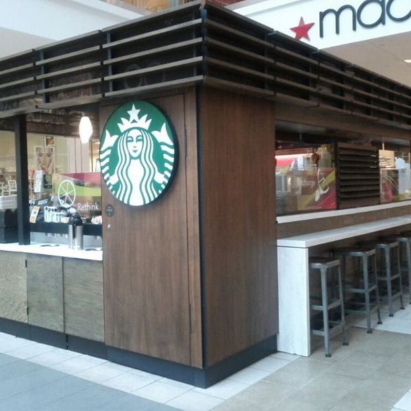 Mall inside Kiosk Wooden interior Decor