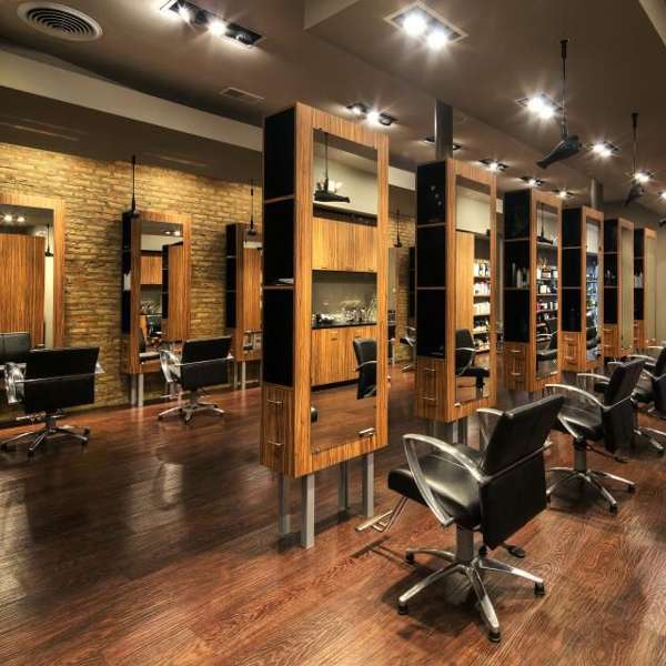Female  Saloon  Luxurious Wooden interior Decor