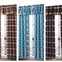 Leopard-Print-Blackout-Window-Curtains-Eyelet-Thermal-Ring